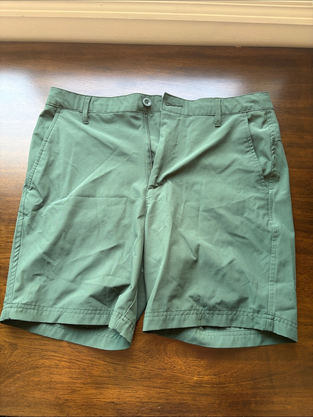 all in motion Green Flat-Front Men's Shorts